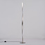 Moderne gulvlampe med snoet form - Locke - børstet stål