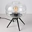 Bordlampe Joah med håndblæst transparent glas