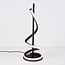 Bordlampe Caz med snoet sort ramme og integreret LED