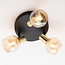 Retro loftlampe med 3 sandfarvede spotlamper - Oakland