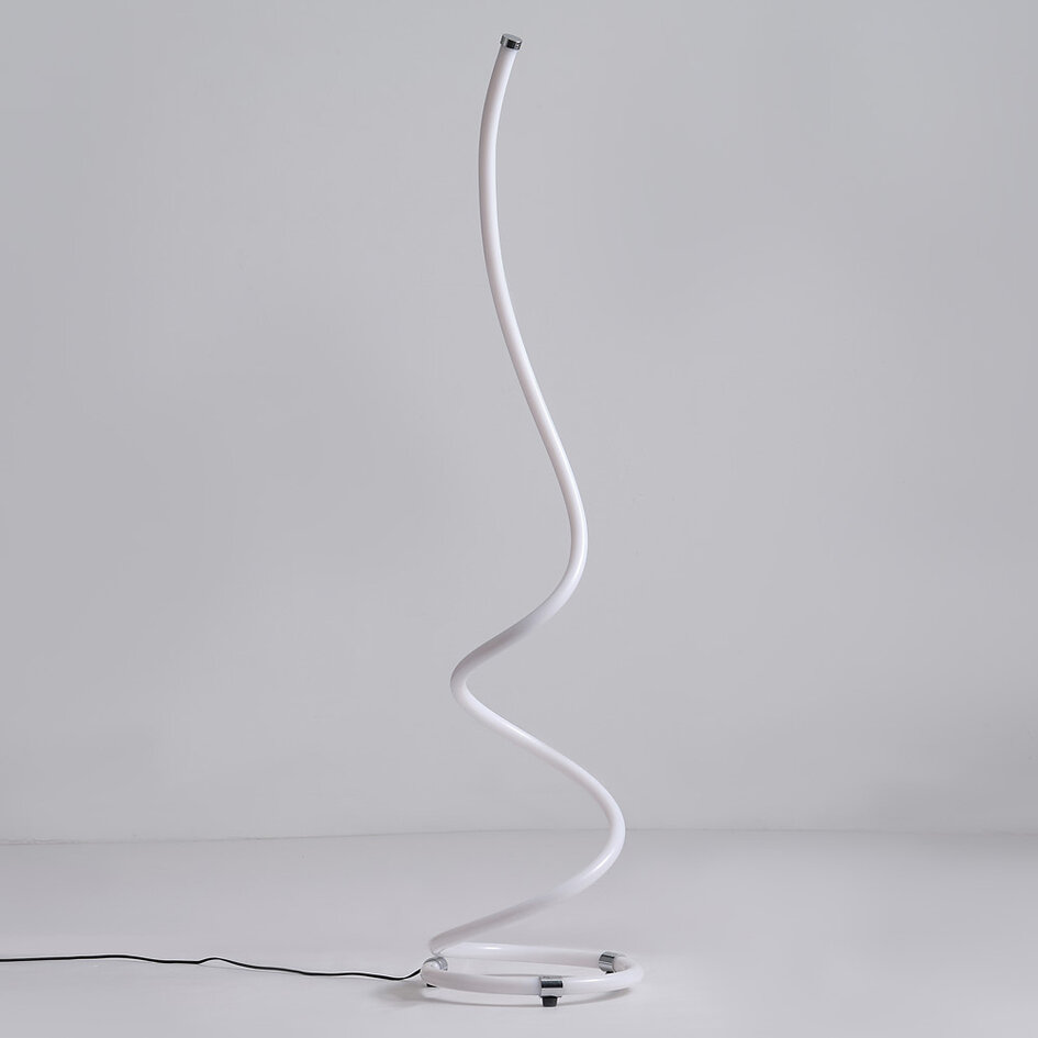 Spiralformet gulvlampe - LED-rørlampe - Viver