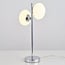 Bordlampe Kroom, 2 lyskilder med mælkeglas