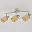 Spotlight i rattan, 3 spotlamper - Raua