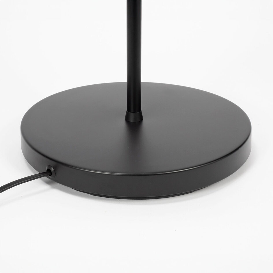 Standerlampe med 3 lyspunkter - Guld - sort og guld