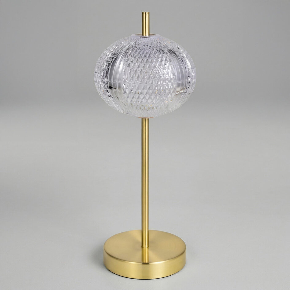 Elegant bordlampe med integreret og dæmpbart LED-lys - Solv