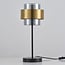 Bordlampe Lor med røgfarvet glas - bronze