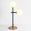 Bordlampe Chase, 2 lyskilder - mælkehvidt glas