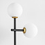 Bordlampe med 2 opalhvide glaskugler - Chase