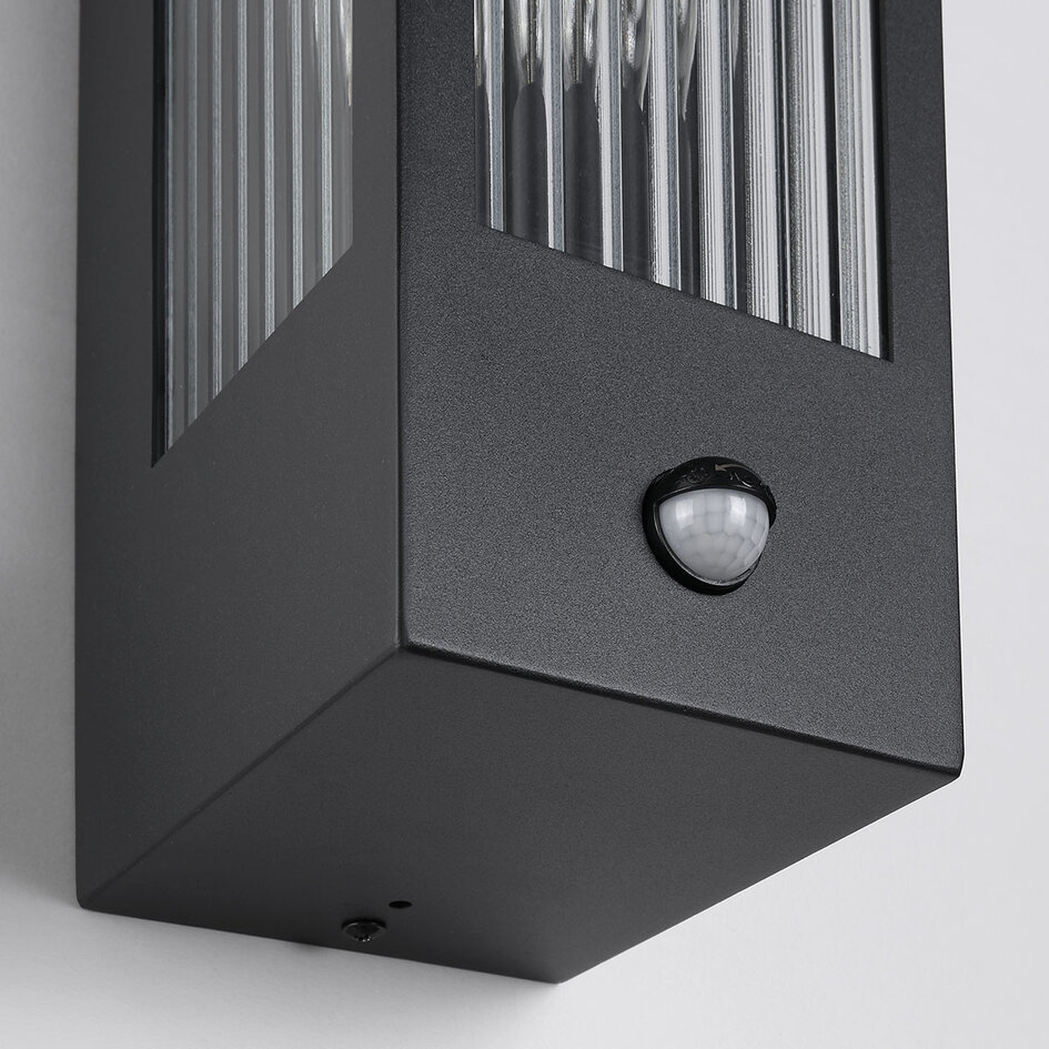 Udendørs sensorlampe med riflet glas - Amiens