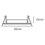 Moderne vippbar indbygget spotlampe, sort - Ash