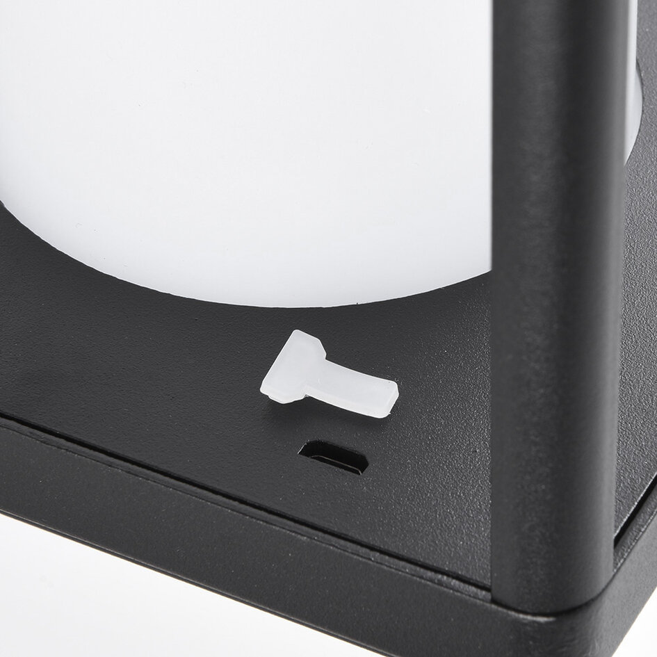 Genopladelig LED-bordlampe - Luxor - sort