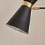 Sort gulvlampe med guld - Alyssa