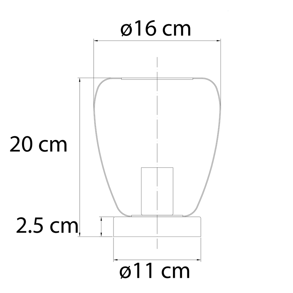 Bordlampe med sort metalnet - Prison