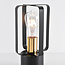Dekorativ bordlampe med sort metalramme - Toscane