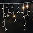 Lyskæde med istapper | Fra 3 meter | 114 varmhvide LED-lys | Hvid gummi