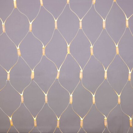 Hvidt lyskædenet | Linkbart | Fra 2 m² | 200 varmhvide LED-lys | Hvid gummi