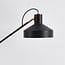 Gulvlampe Tom - sort med bronzedetaljer og justerbar arm