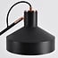Gulvlampe Tom - sort med bronzedetaljer og justerbar arm