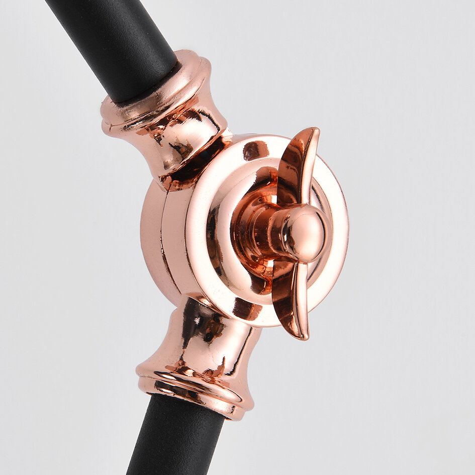 Gulv-/læselampe med vipbar lampearm - Kyle - sort