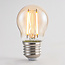 Dæmpbar G45 filamentpære i amber, 2,5W eller 4,5W, 2000K