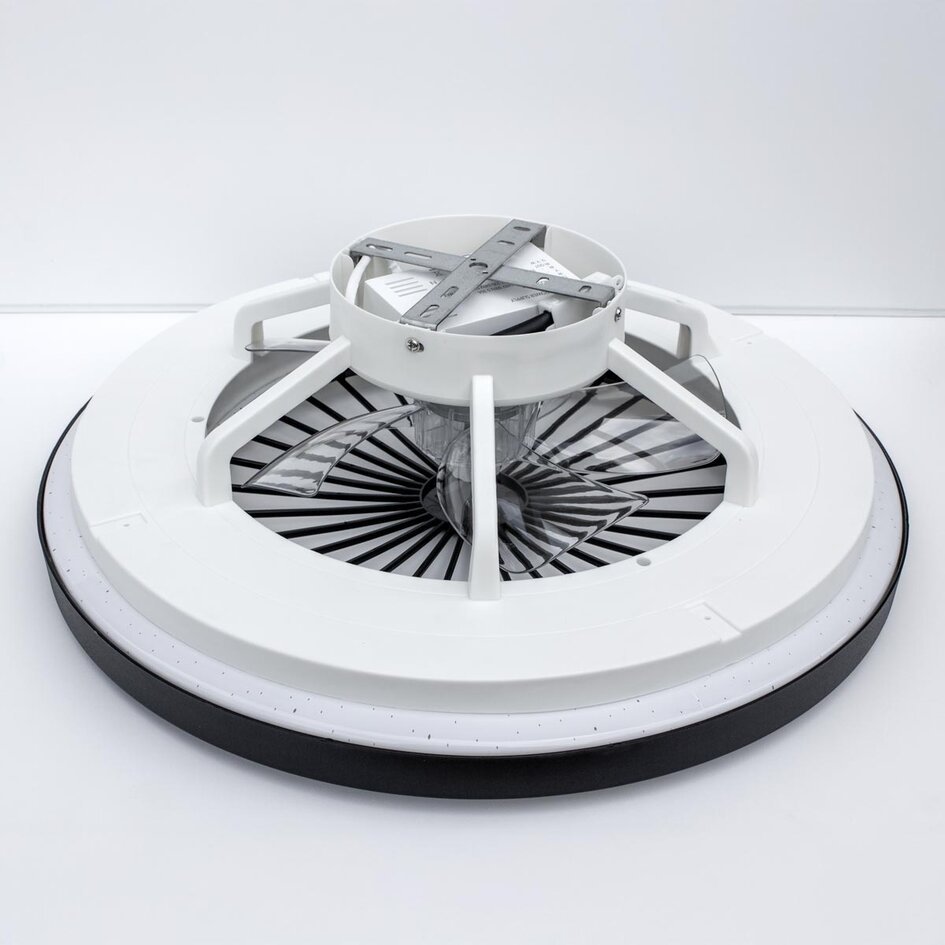 Loftventilator med justerbar farvetemperatur og stjerneeffekt - Starry - sort