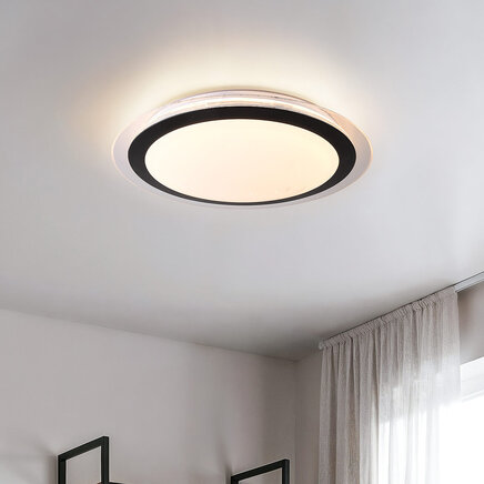 Loftlampe med farveskiftende LED-strip/RGBW, fjernbetjening og hukommelsesfunktion - Maisy