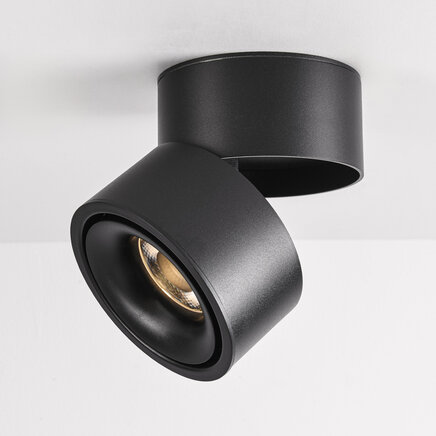 Inden- og udendørs spotlampe, vipbar - Milou - 7 watt, sort