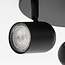 Spotrondel med 3 spotlamper  - Caro - sort