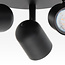 Spotrondel med 3 spotlamper  - Caro - sort