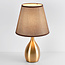 Klassisk bordlampe Malaga med tekstilskærm
