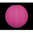 Udendørs rispapirlampe i pink nylon