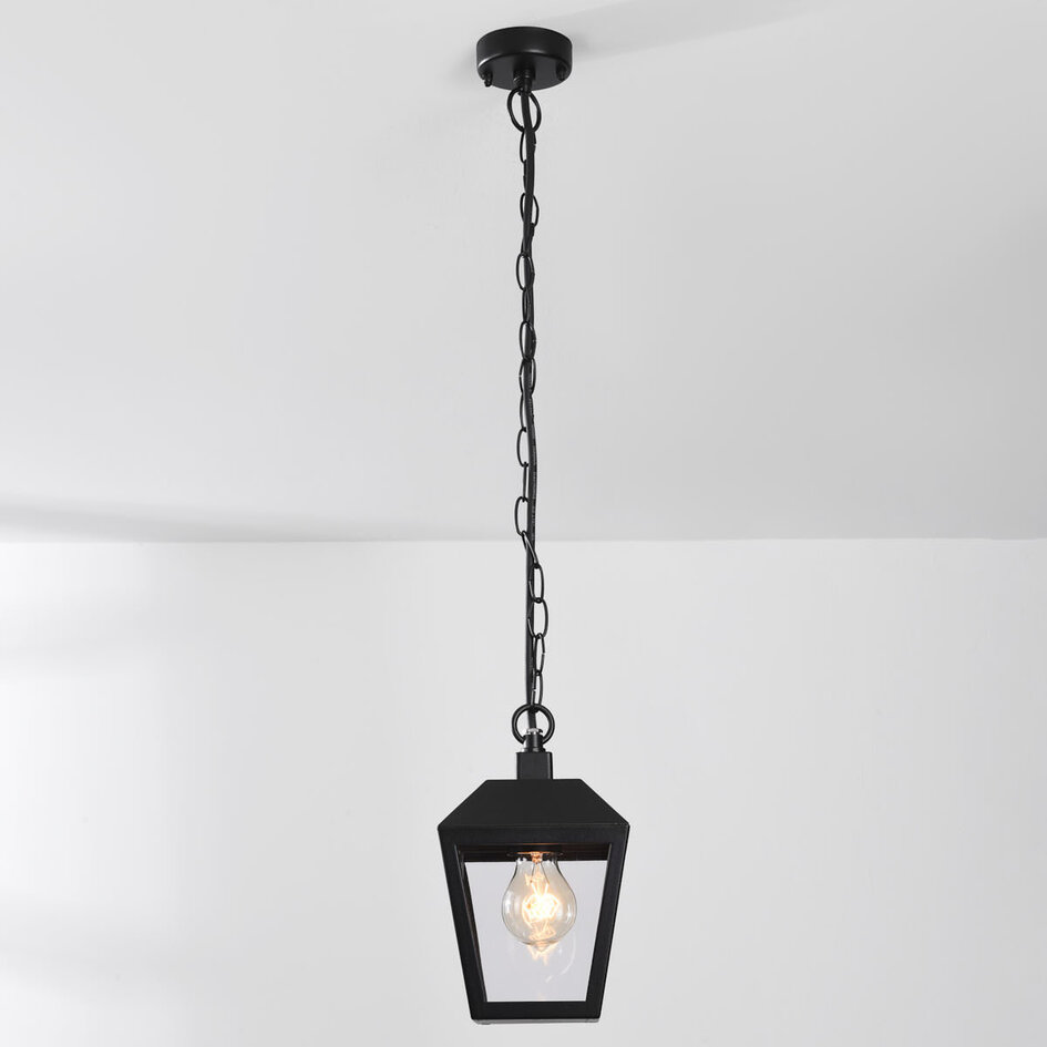 Udendørs loftlampe i landlig stil - Joy - sort