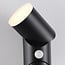Justerbar væglampe med sensor udendørs - Tess - sort