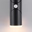 Justerbar væglampe med sensor udendørs - Tess - sort