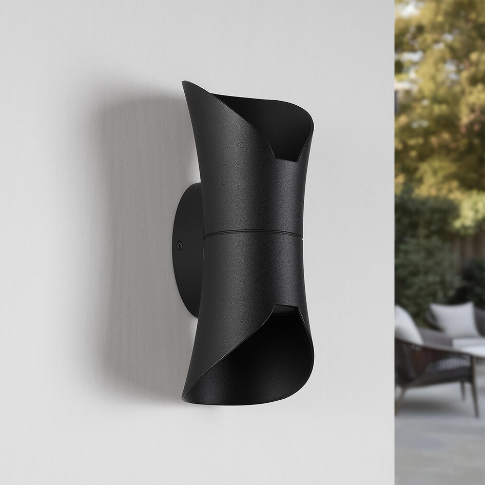 Designer up/downlight, udendørs - Olympus - sort