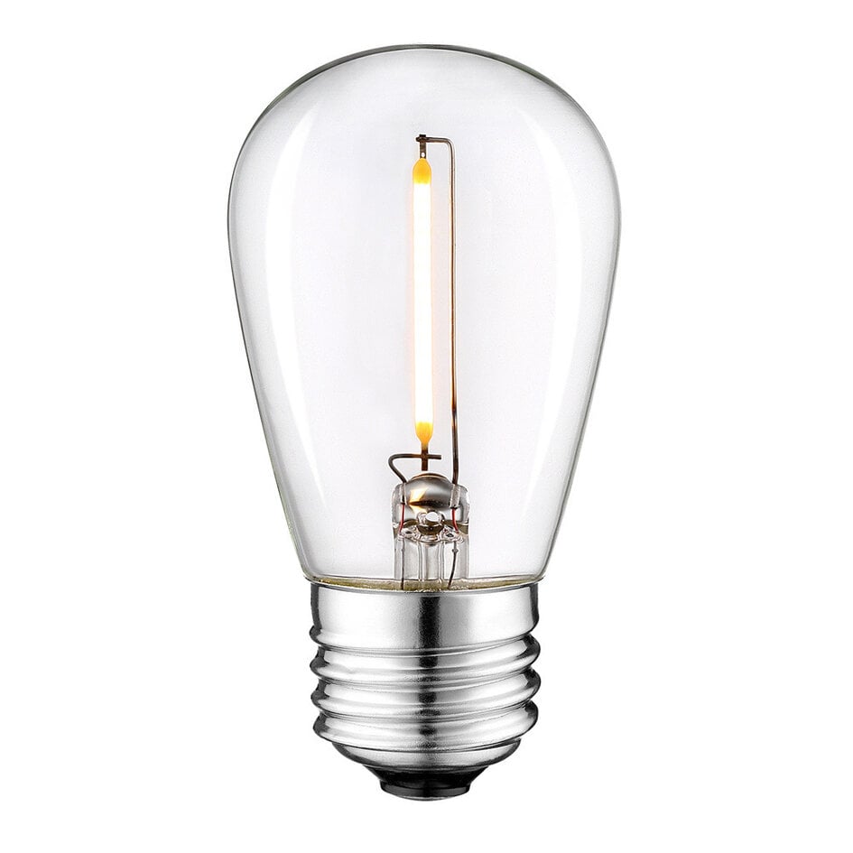 Dæmpbare LED-filamentpærer, 1W, sæt med 15 eller 25 stk