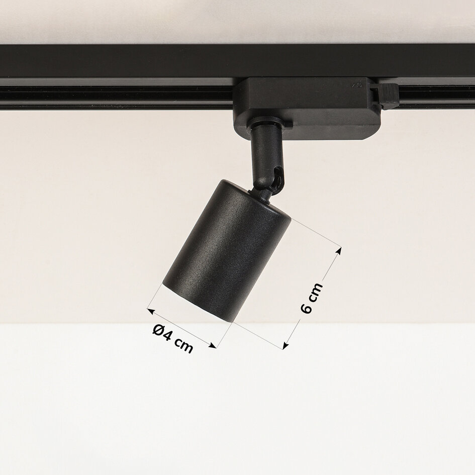 1-faset lysskinne - 3 meter med Jax spots - loftsskinne