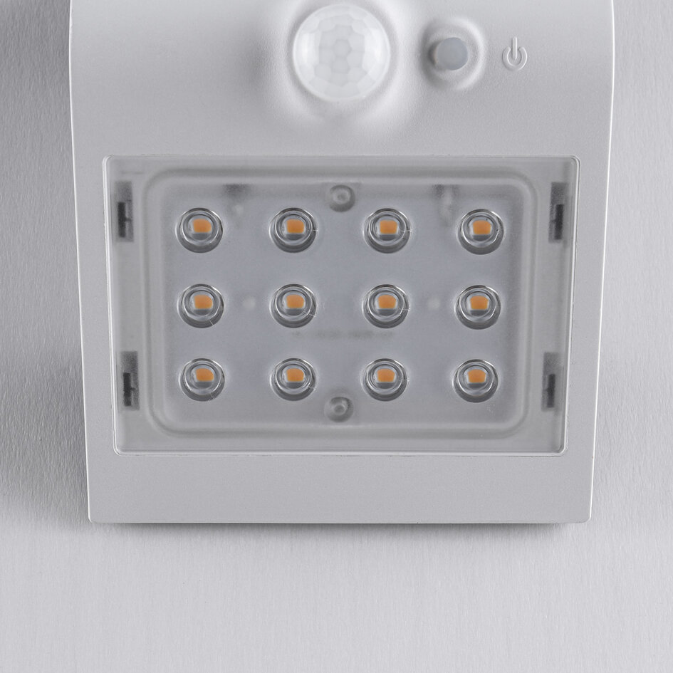 Solcelle wæglampe Alien 1,5W med sensor - hvid