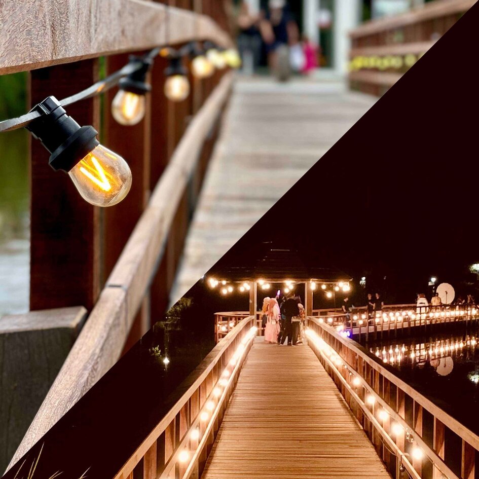 Varmhvid filament LED-pære - 3 watt / Ø44 / dæmpbar