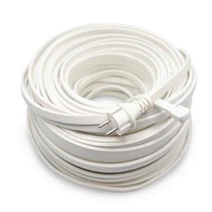 Party lyskædekabel uden fatninger - 5-100 meter / hvid