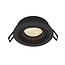 Moderne vippbar indbygget spotlampe, sort - Sam