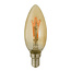 Dæmpbar C35 E14 LED-kertepære med filament, amber 1,6W