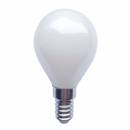 A45 E14 LED-filamentpære i mælkehvid 1,6W (2100K)