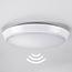 Plafonder hvid Ø25,5 cm med nødbelysning, sensor og CCT-kontakt 3000/4000/6000K
