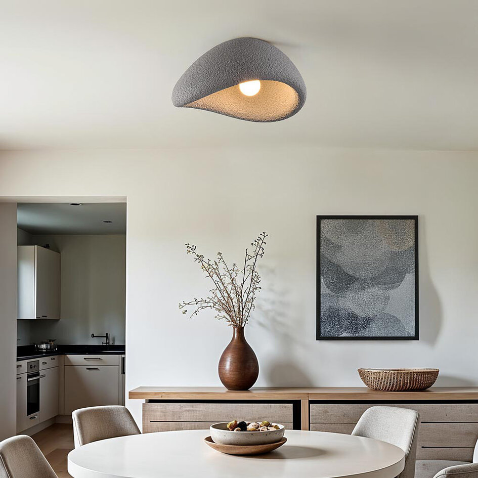 Wabi Sabi loftlampe Concrete Aura 38 x 30 cm stenlook - grå