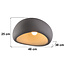 Wabi Sabi loftlampe Stone Craft med stenlook 48 x 38 cm - grå