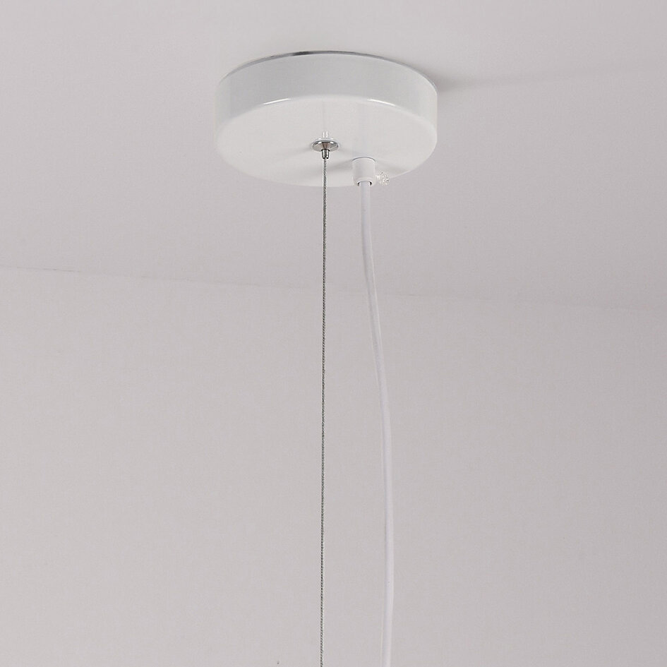 Wabi Sabi pendellamper Yume med sandbeige stenmønster - 60 x 50 cm