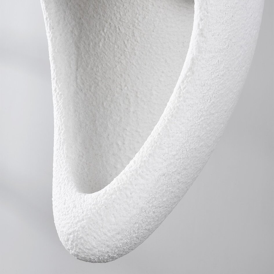 Wabi Sabi pendel Hana med hvidt stenlook - Ø28 x 50 cm