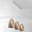 Moderne Wabi Sabi pendel Akao med 3 lyspunkter inkl. lyskilder - sandbeige