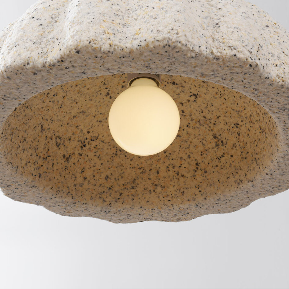 Moderne Wabi-Sabi pendellampe Soru 40 cm - terrazzo beige